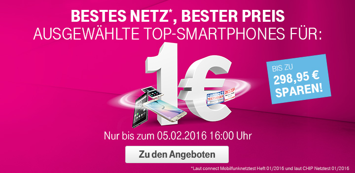 Viele Top-Smartphones in den Tarifen mit Top-Handy fr 1 