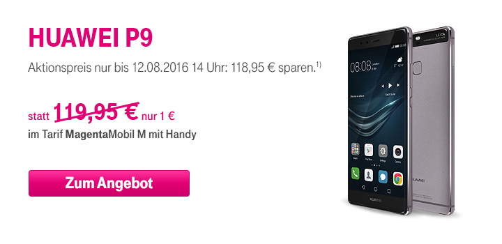 Huawei P9 zum Aktionspreis