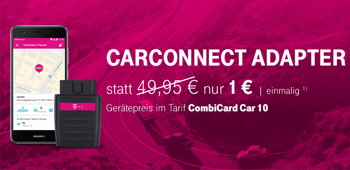 CarConnect Adapter - Gertepreis nur 1 Euro - Bis 31.01.2018