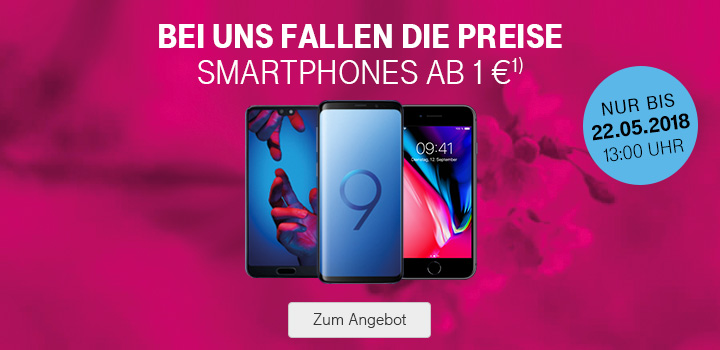 Im Mai fallen die Preise - Smartphones ab 1 Euro