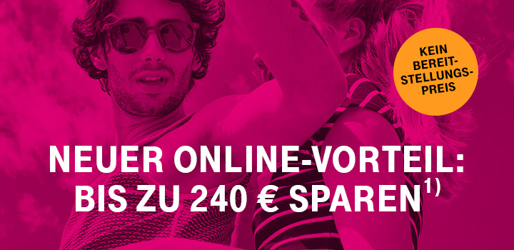 Mobilfunk-Neukunden - Mit dem Online-Vorteil bis zu 240  sparen