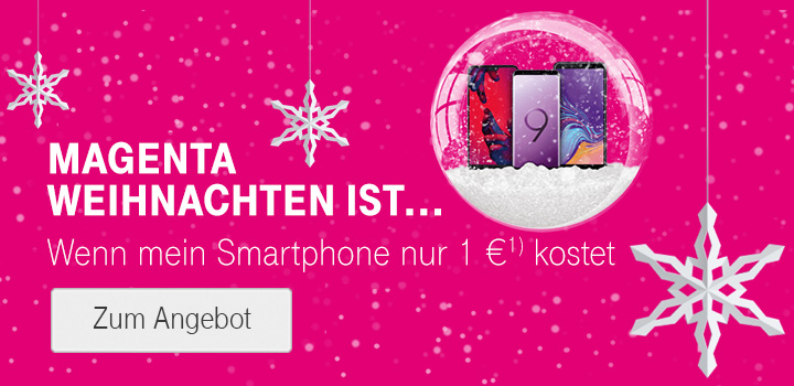 Magenta Weihnachten - Smartphones ab 1 Euro