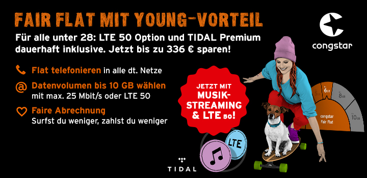 congstar - Exklusives Partner-Angebot - Young Vorteil