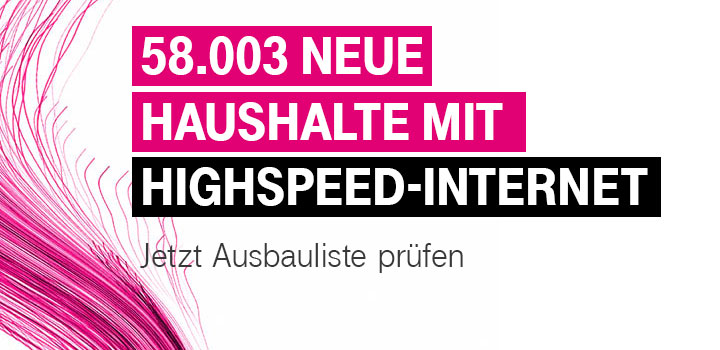 Highspeed-Internet jetzt verfgbar fr ber 58.000 Haushalte