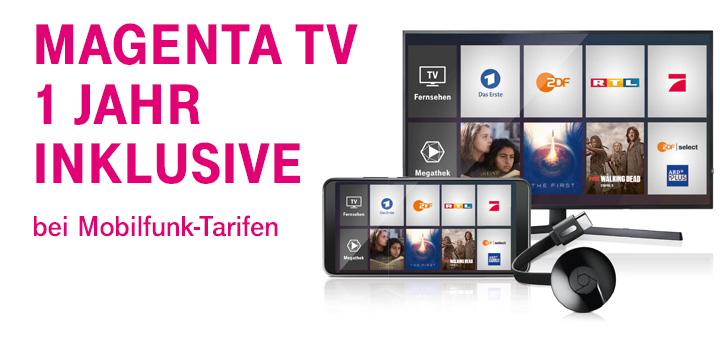 MagentaTV (App) Plus unterwegs 1 Jahr inklusive 