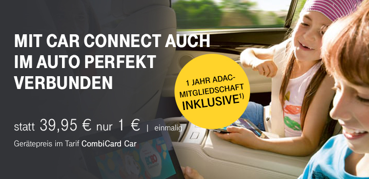 CarConnect Tarif - 1 Jahr ADAC-Mitgliedschaft inklusive