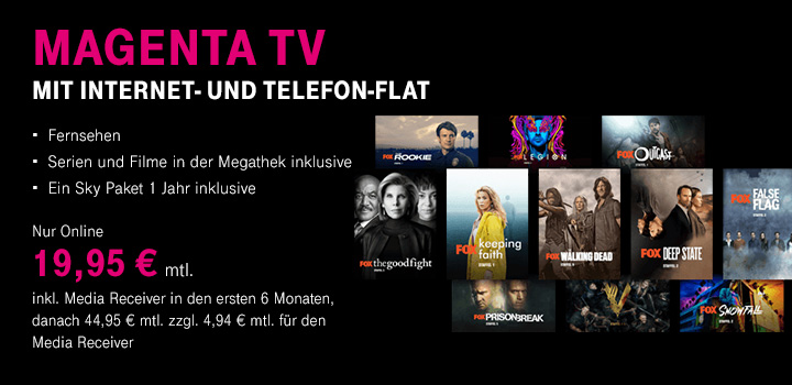 MagentaTV - FOX Serien in der Megathek 