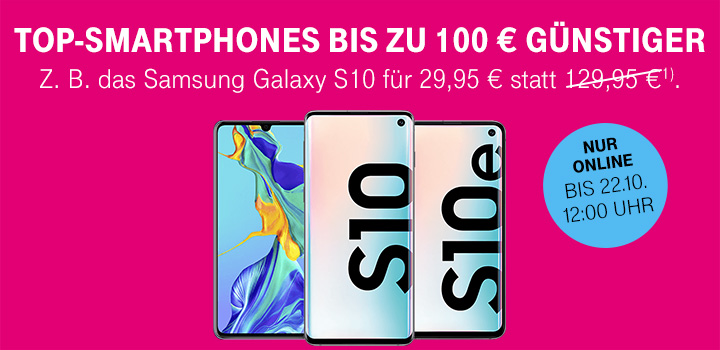 Top-Smartphones von Samsung, HUAWEI und Apple bis zu 100  gnstiger