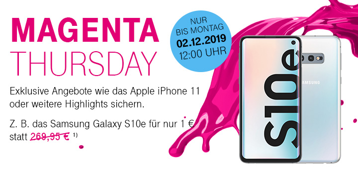 Magenta Thursday - Aktionsangebot von Donnerstag bis Montag