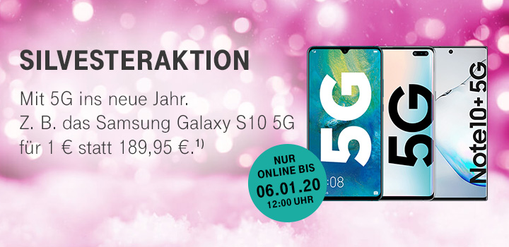 Silvesteraktion - 5G Top-Smartphones gnstiger