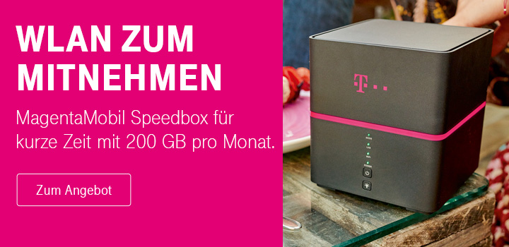 MagentaMobil Speedbox mit 200 GB pro Monat - Nur fr kurze Zeit