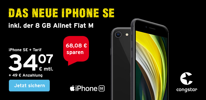 Apple iPhone SE 2020 inkl. congstar Allnet Flat M