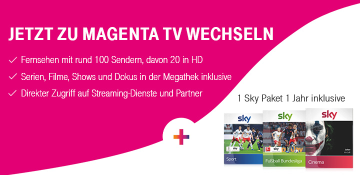 Sky Wunschpaket 1 Jahr inklusive - Nur bis 14.08.2020