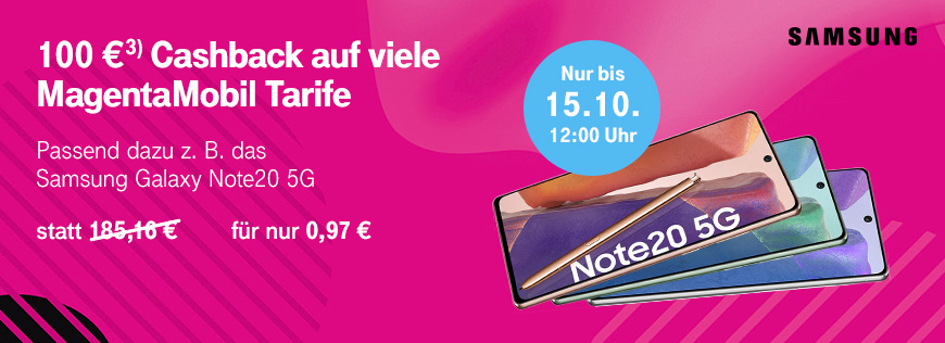 Jetzt bei den Samsung Galaxy Cashback-Wochen zuschlagen und bis zu 600  sparen! 