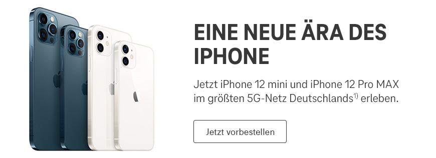 Schnell sein und jetzt das iPhone 12 mini und iPhone 12 Pro MAX vorbestellen