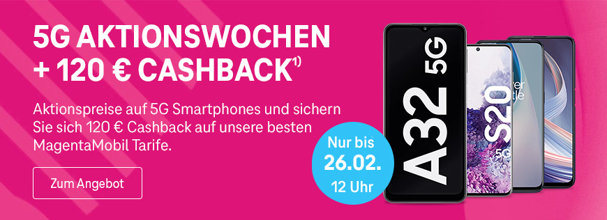 Jetzt Smartphones fr 1  sichern und zustzlich 120  Cashback erhalten