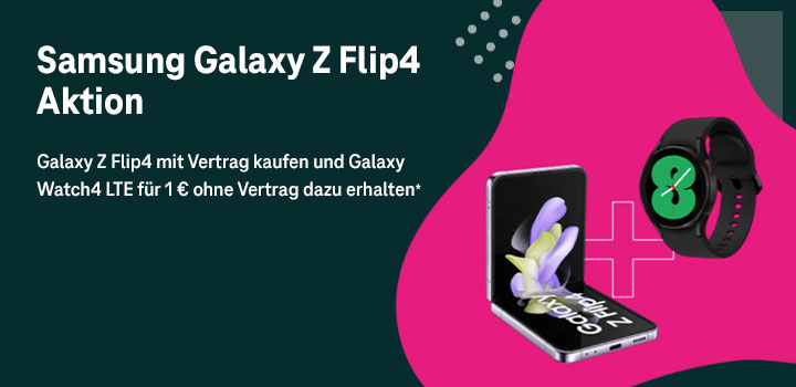 Smarte Kombination - Galaxy Z Flip4  + Galaxy Watch 4