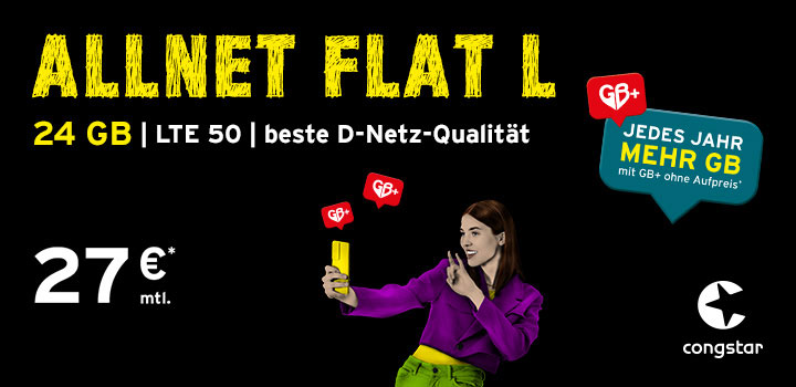 congstar Allnet Flat L mit 24 GB 