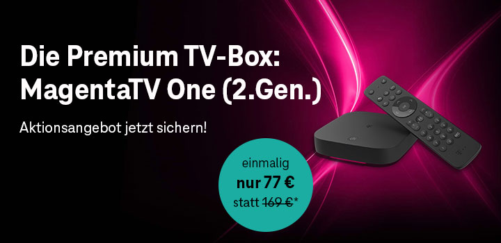 MagentaTV One Angebot: einmalig nur 77 