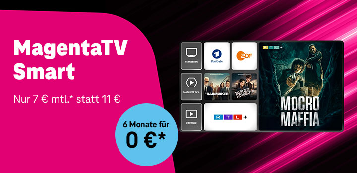 Fr�h dran sein lohnt sich: MagentaTV Smart f�r nur 7 � mtl.