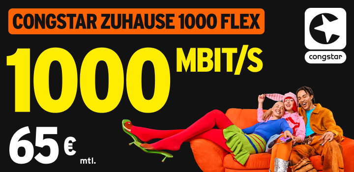 Glasfaser bei congstar � mit Start-Vorteil bis 30.06.