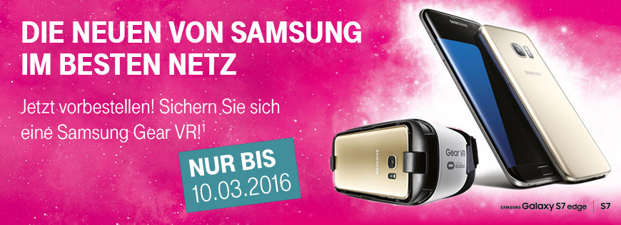 Samsung Gear VR kostenlos zum neuen Galaxy S7 oder S7 edge dazu