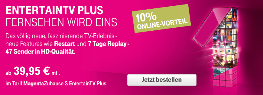 Neu: MagentaZuhause EntertainTV Plus