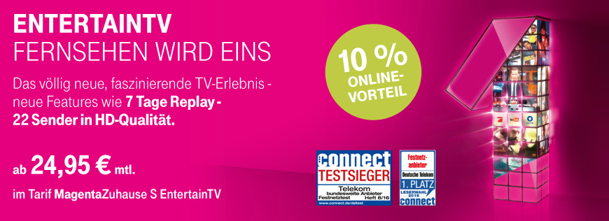 Neu: MagentaZuhause EntertainTV