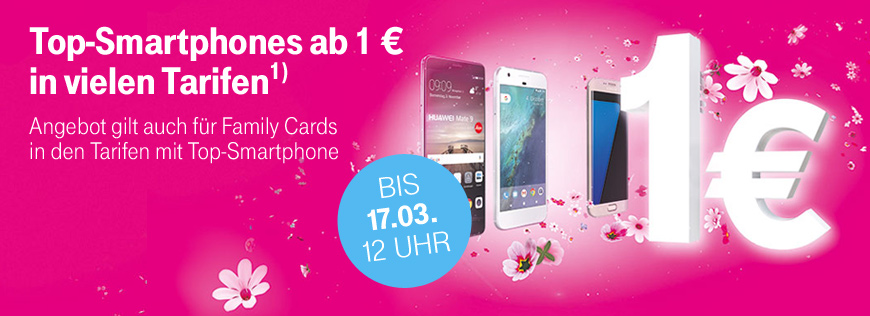 Verlngert: Top-Smartphones fr 1 Euro vermitteln