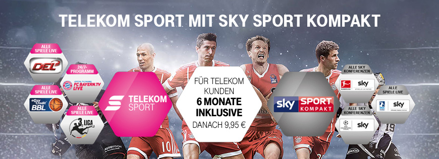 Telekom Sport mit Sky Sport Kompakt Spiele: 09.04. – 15.04.2018