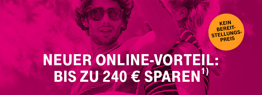 Mobilfunk-Neukunden - Mit dem Online-Vorteil bis zu 240  sparen