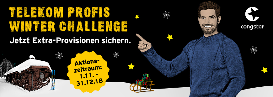 Telekom Profis Winter Challenge 2018 - congstar ist mit dabei