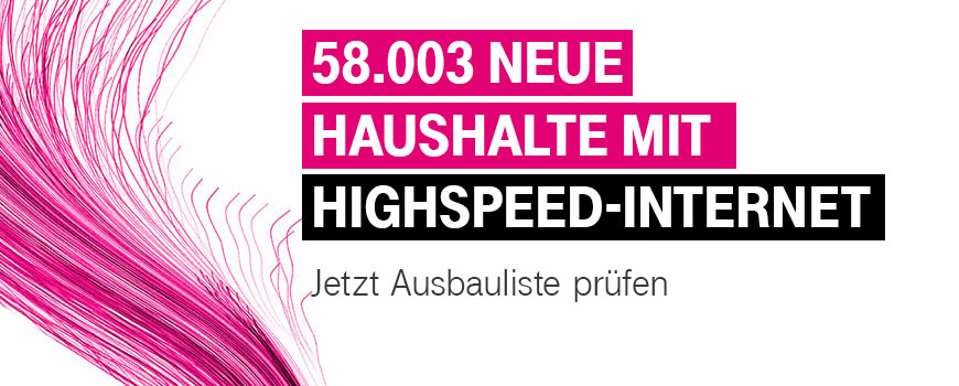 Highspeed-Internet jetzt verfgbar fr ber 58.000 Haushalte