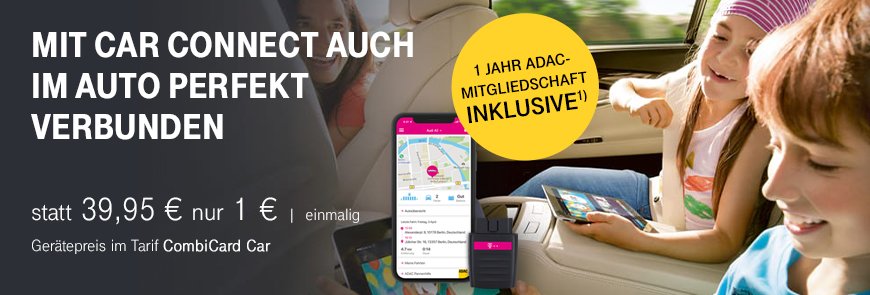 CarConnect Tarif - 1 Jahr ADAC-Mitgliedschaft inklusive