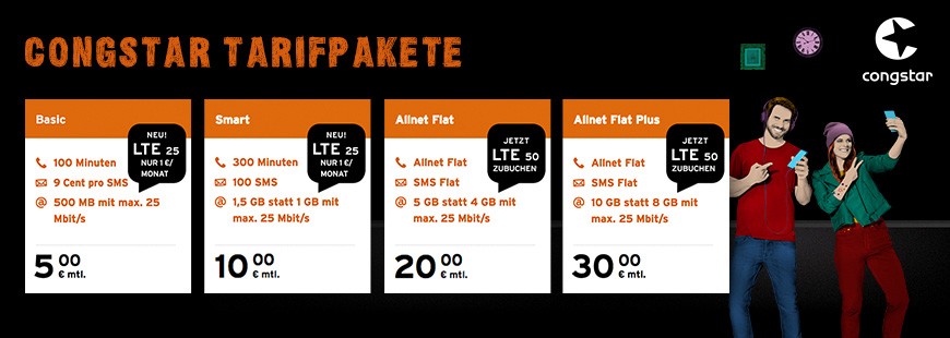 congstar - LTE 25 Option fr nur 1 Euro