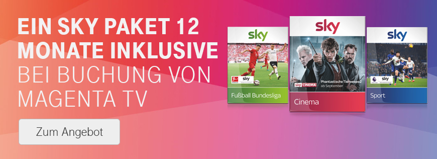 Sky Wunschpaket - 12 Monate kostenlos - Verlngert bis 15.10.2019