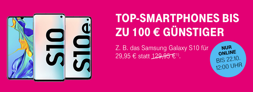 Top-Smartphones von Samsung, HUAWEI und Apple bis zu 100  gnstiger