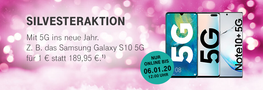 Silvesteraktion - 5G Top-Smartphones gnstiger