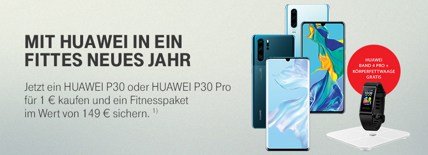 HUAWEI P30 Serie - Jetzt 149  Fitnesspaket sichern