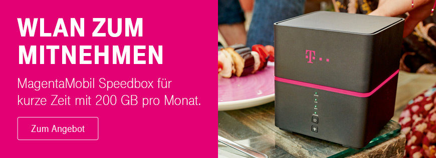 MagentaMobil Speedbox mit 200 GB pro Monat - Nur fr kurze Zeit