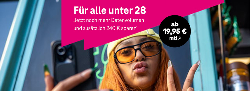 MagentaMobil Young: Grundpreisreduzierung + zustzliches Datenvolumen