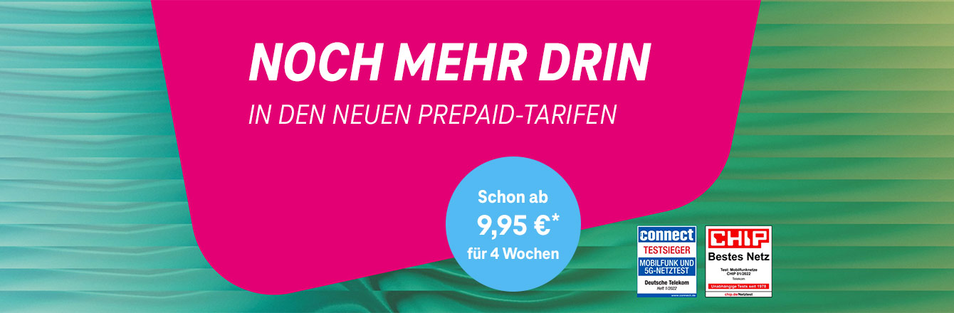 Neue Prepaid-Tarife: Mehr Datenvolumen und inkl. 5G 