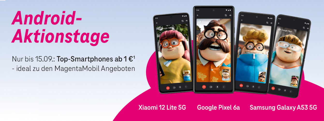 Bis 15.09.: Top-Smartphones ab 1 