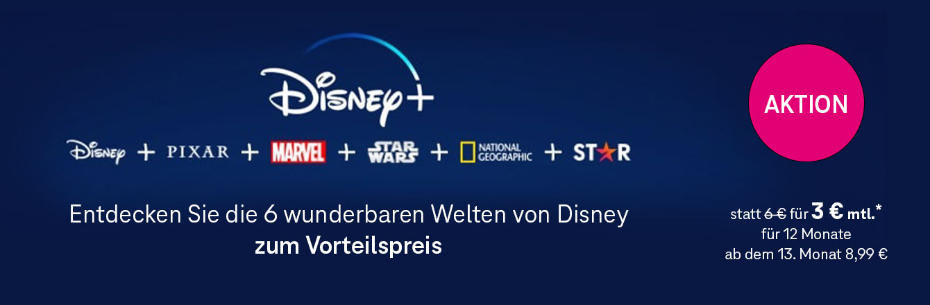 Disney+ 12 Monate lang fr nur 3  mtl.