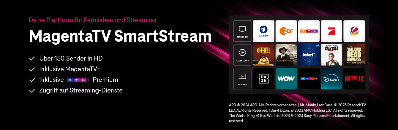  Verlngert: MagentaTV SmartStream 24 Monate zum Aktionspreis! 