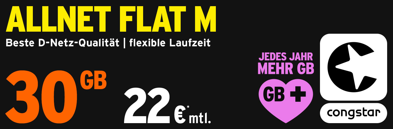 Die perfekte Allnet Flat fr Online-Allrounder – Jetzt mehr Datenvolumen sichern! 