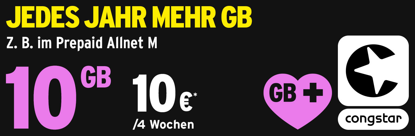 congstar Prepaid Allnet Flat Aktion nur fr kurze Zeit 