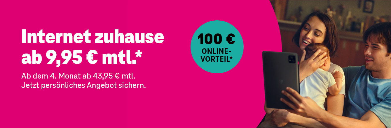 MagentaZuhause & Glasfaser – schon ab 9,95 € starten