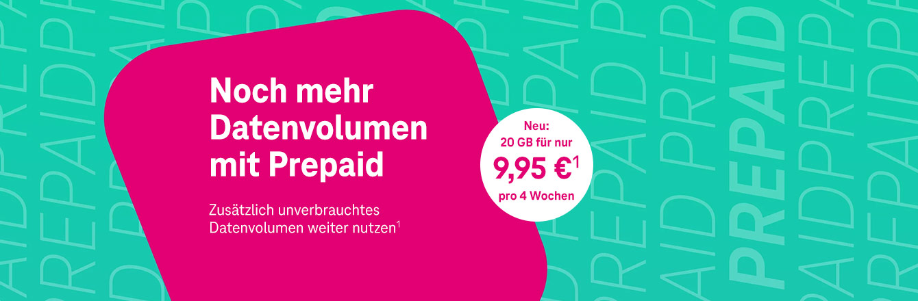Mehr Datenvolumen bei MagentaMobil Prepaid