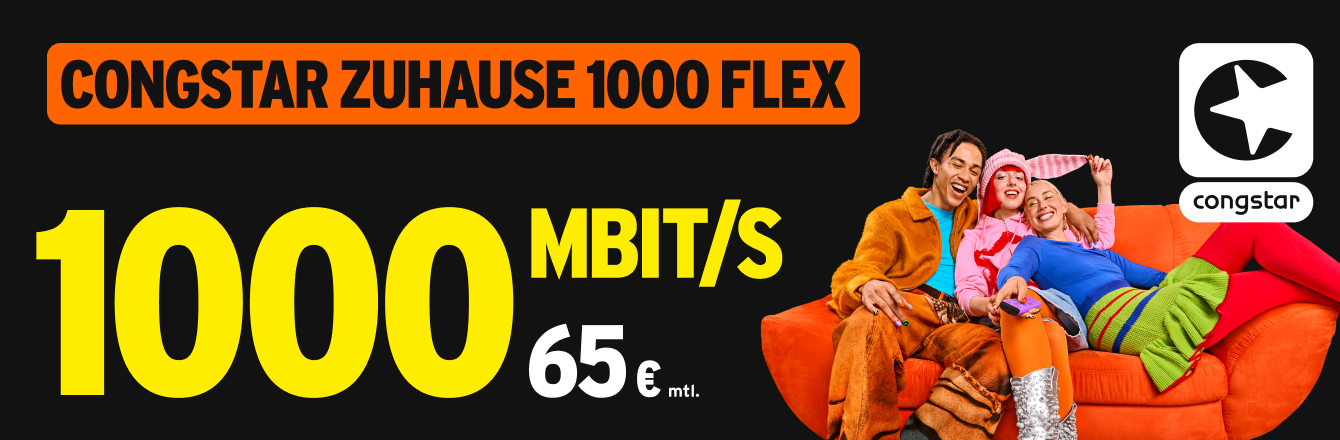 Glasfaser bei congstar � mit Start-Vorteil bis 30.06.